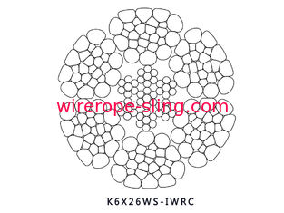 Σχοινί χαλύβδινων συρμάτων Swaged γραμμική επεξεργασία επαφών K6 Χ 26WS IWRC για Workover τη λειτουργία