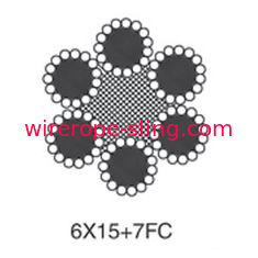 Συγκόλληση γαλβανισμένου χαλύβδινου συρματόσχοινου στρογγυλού 6 X 15 + 7fc με υψηλή ευλυγισία