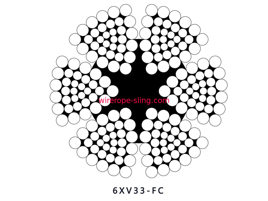 6xV33+FC τριγωνικό συμπιεσμένο σχοινί εξάγοντας σχοινί χαλύβδινων συρμάτων νημάτων