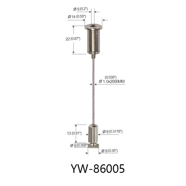 Lighting Hardware Linear Light Hanging System Αdjustable YW86005 0