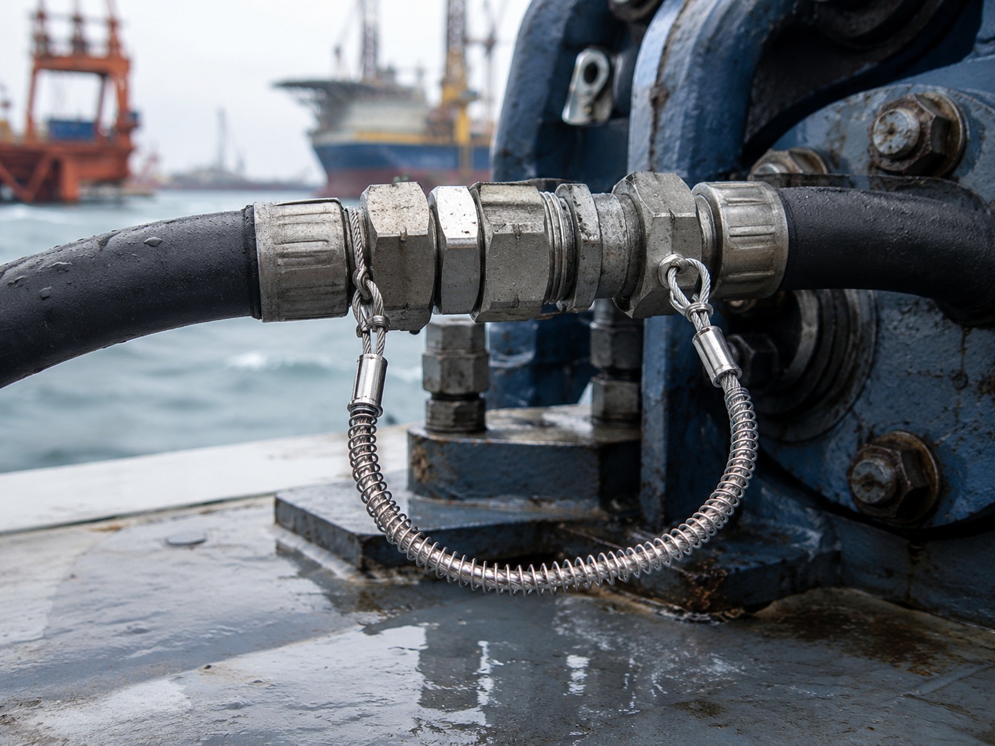 Marine υδραυλικό καλώδιο ασφαλείας σωλήνων for shipyard and offshore maintenance Marine υδραυλικό καλώδιο ασφαλείας σωλήνων for shipyard and offshore maintenance